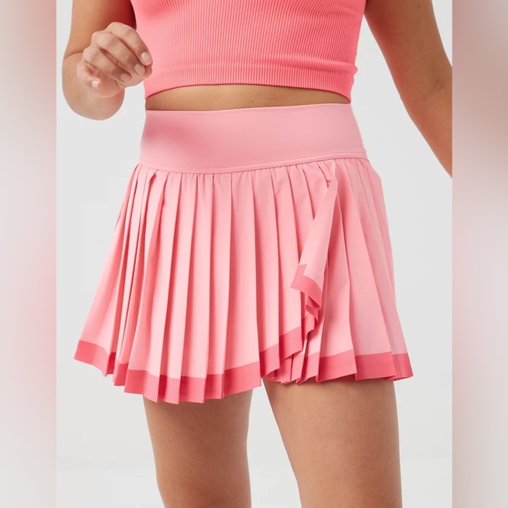 OFFLINE By Aerie Tiebreaker Pleated Tennis Skort Size M /L NWT